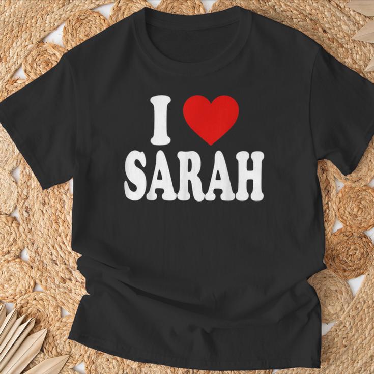 I Heart Love Sarah T-Shirt | Mazezy