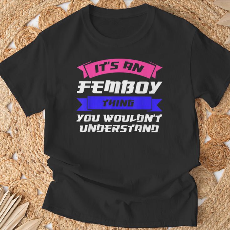 Herren Es Ist Ein Femboy Ding Du Südkorea T-Shirt Geschenke für alte Männer