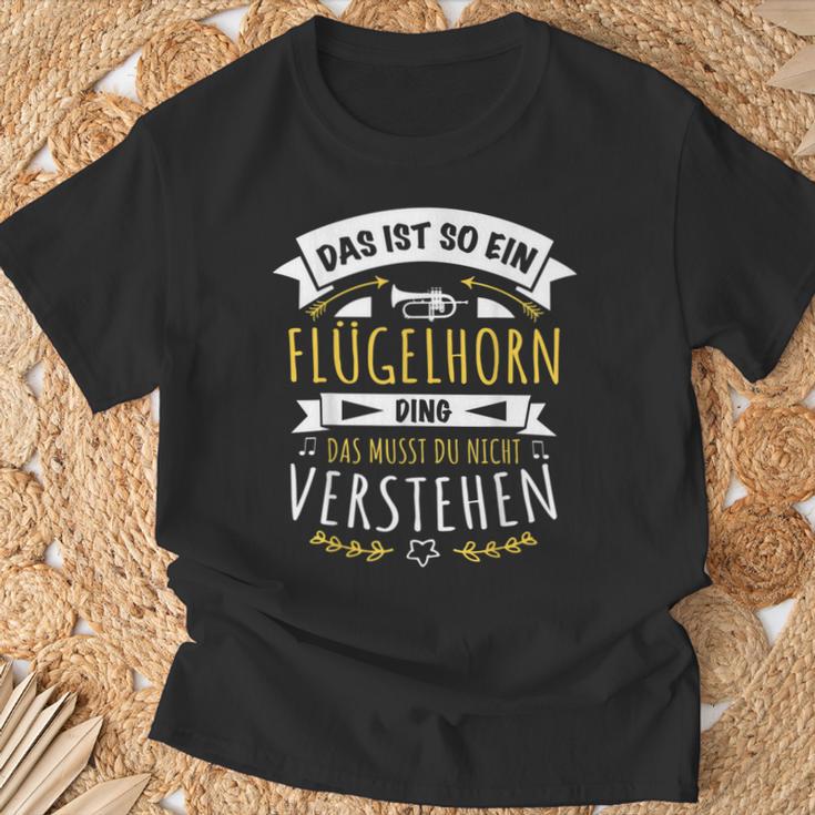 Horn Musiker Das Ist So Ein Flugelhorn Ding T-Shirt Geschenke für alte Männer