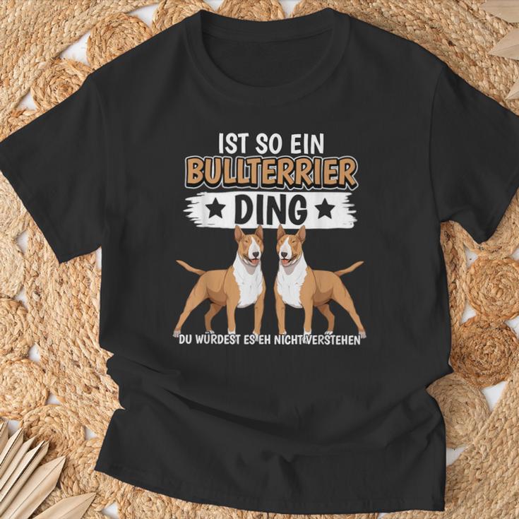 Hundehalter Sachen Ist So Ein Bullterrier Ding Bullterrier T-Shirt Geschenke für alte Männer