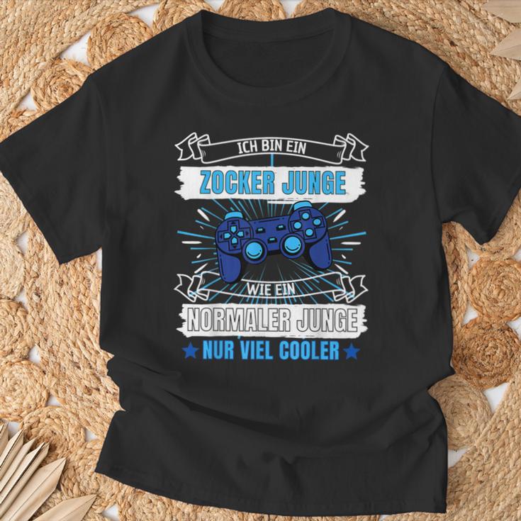 Ich Bin Ein Zocker Jung Wie Ein Normaler Jungge Nur Cooler T-Shirt Geschenke für alte Männer