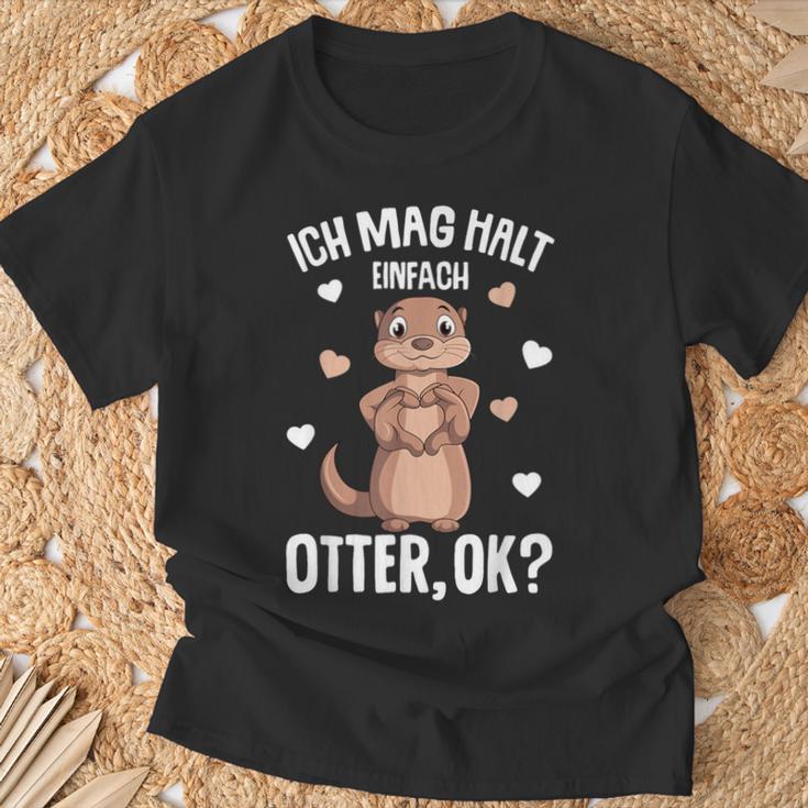 Ich Mag Halt Otter Seeotter Children's Women's Girls' T-Shirt Geschenke für alte Männer