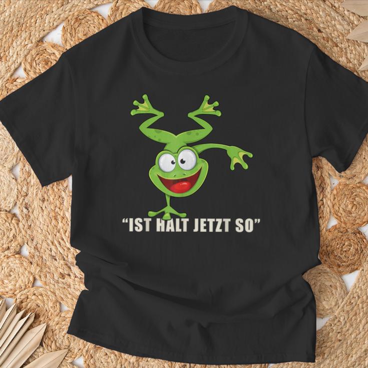 Ist Halt Jetzt So Da Kann Man Nichts Machen Frosch T-Shirt Geschenke für alte Männer