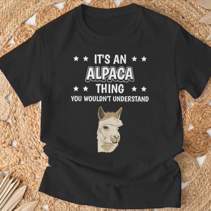 Ist So Ein Alpaka Ding Lustiger Spruch Alpakas T-Shirt Geschenke für alte Männer