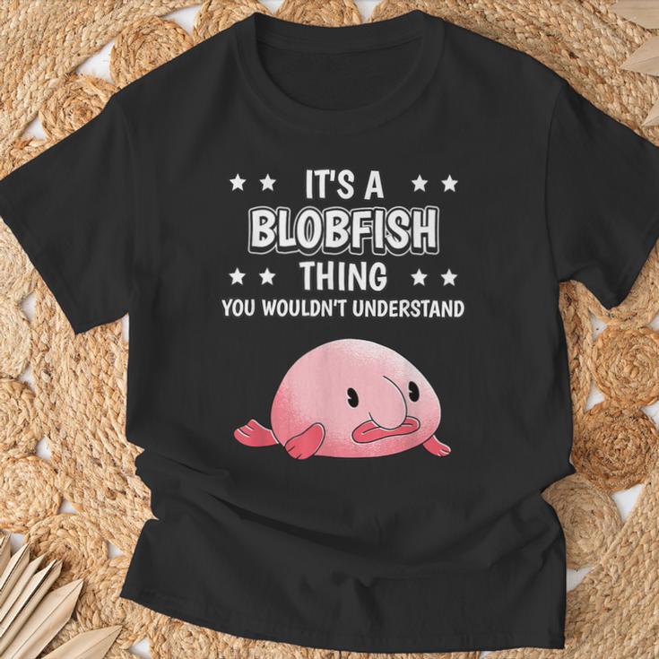 Ist So Ein Blobfisch Ding Lustiger Spruch Blobfische T-Shirt Geschenke für alte Männer