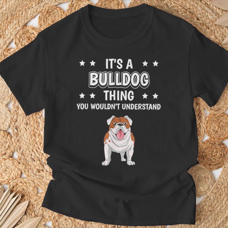 Ist So Ein Bulldogge Ding Lustiger Spruch Bulldoggen T-Shirt Geschenke für alte Männer