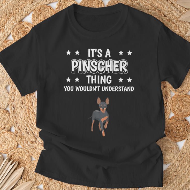 Ist So Ein Pinscher Ding Lustiger Spruch Pinscher T-Shirt Geschenke für alte Männer