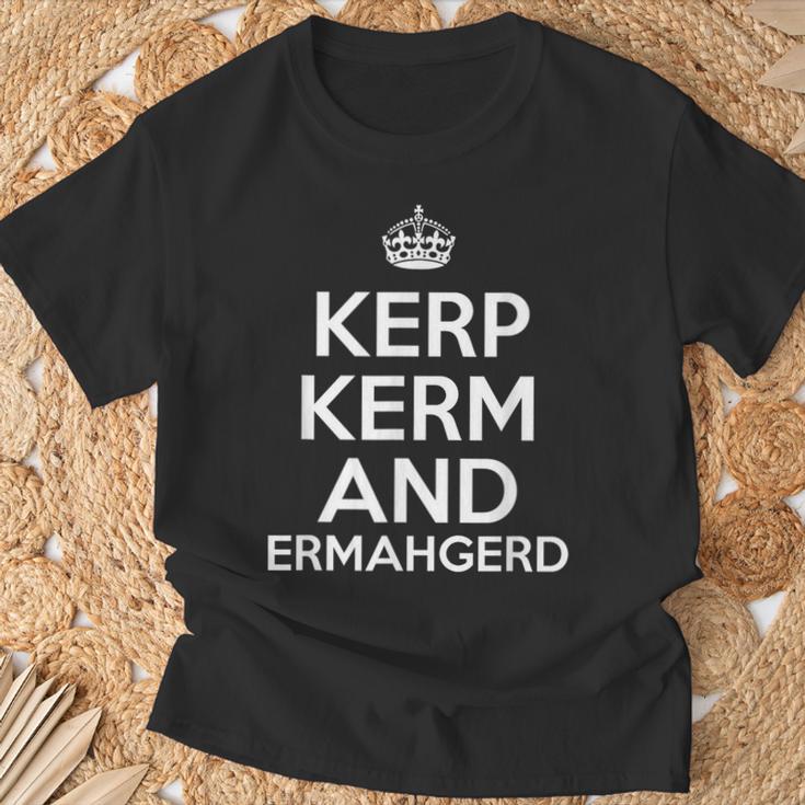 Kerp Kerm And Ermahgerd T-Shirt Geschenke für alte Männer