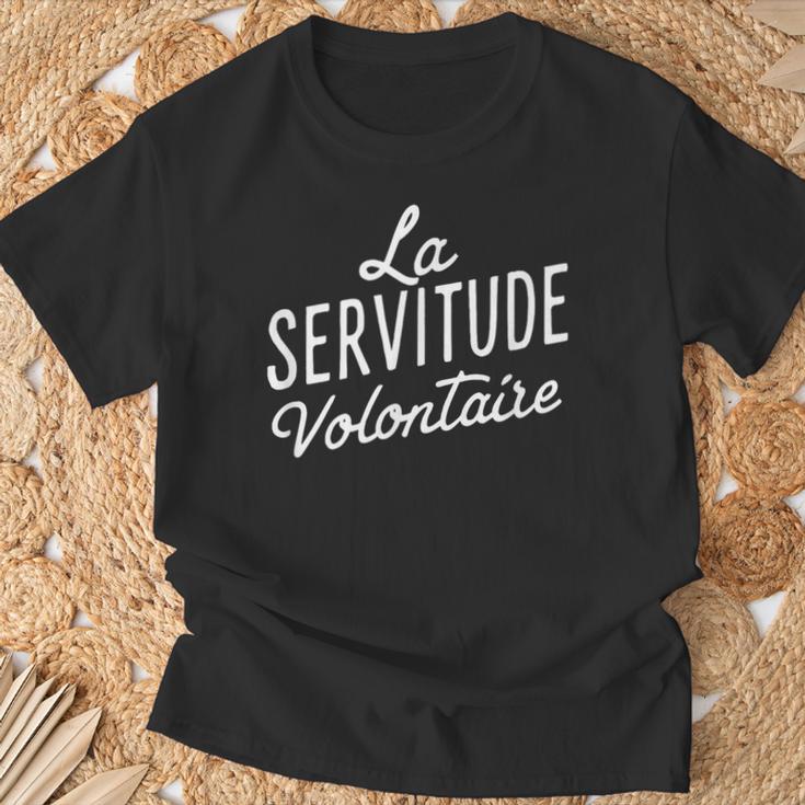 La Servitudeolontaire T-Shirt Geschenke für alte Männer