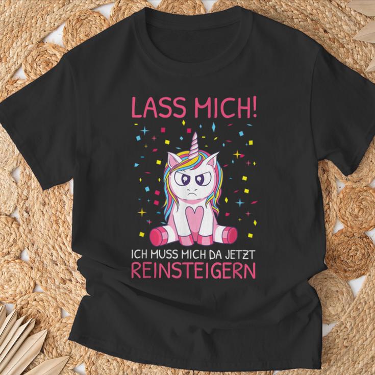 Lass Mich Ich Muss Mich Da Jetzt Reinsteiger Unicorn S T-Shirt Geschenke für alte Männer