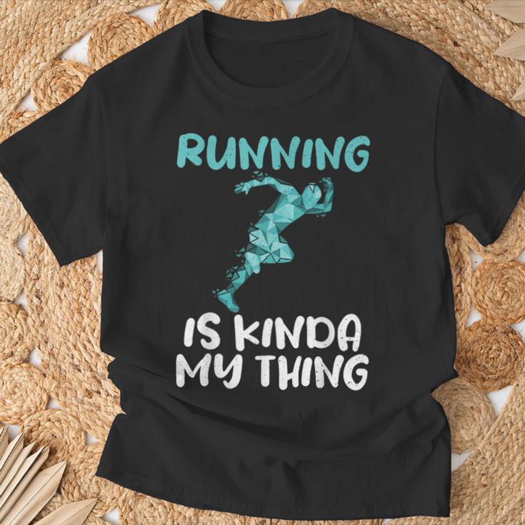 Laufen Ist Irgendwie Mein Ding Marathonläufer T-Shirt Geschenke für alte Männer