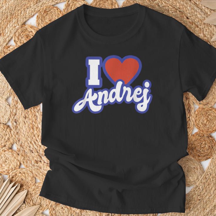 I Love Andrej T-Shirt Geschenke für alte Männer