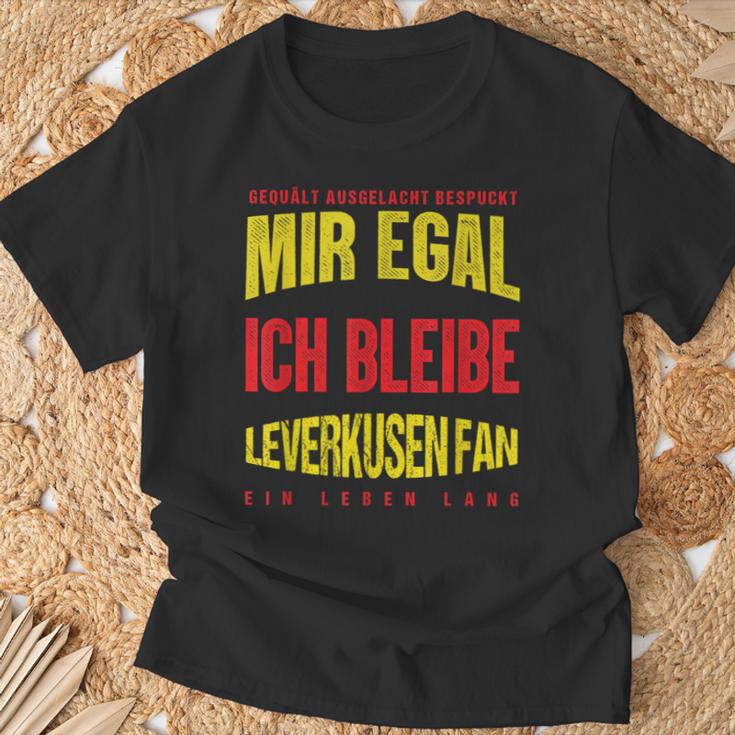 Mir Egal Ich Bleibe Leverkusen Fan Football Fan Club T-Shirt Geschenke für alte Männer