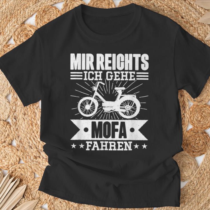 Mir Reichts Ich Geh Mofa Fahren Lsutig Moped T-Shirt Geschenke für alte Männer