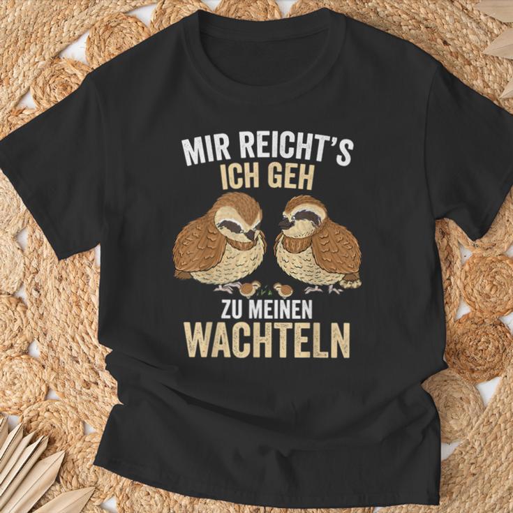 Mir Reichts Ich Geh Zu Meinem Wachteln Züchter German T-Shirt Geschenke für alte Männer