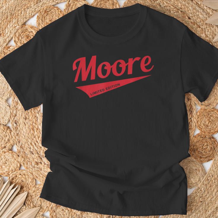 Moore Limited Edition Pärchen Nachname T-Shirt Geschenke für alte Männer