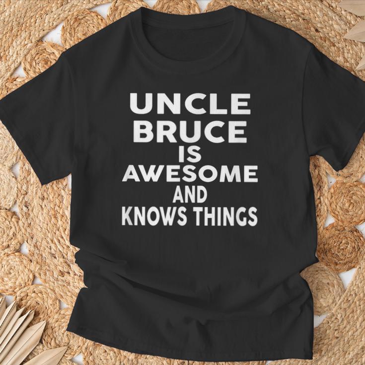 Onkel Bruce Ist Genial Und Weiß Dinge T-Shirt Geschenke für alte Männer