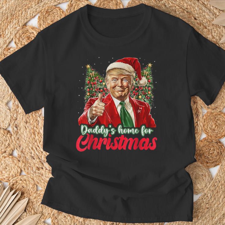 Papa Ist Zu Weihnachten Zu Hause Trump T-Shirt Geschenke für alte Männer