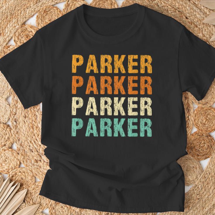 Parker Nachname Familientreffen Nachname Personalisiert T-Shirt Geschenke für alte Männer