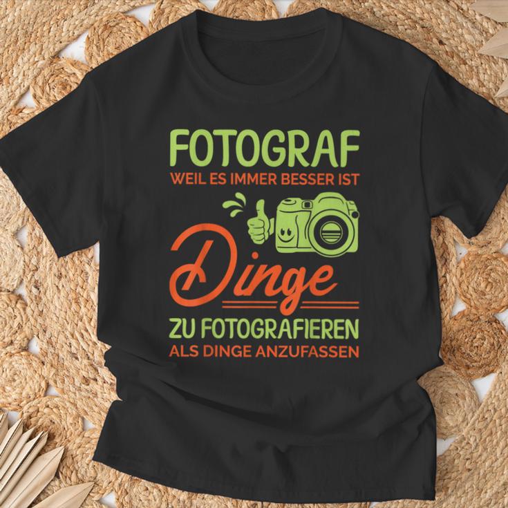 Photographer Weil Es Besser Ist Dinge Zu Fotoieren S T-Shirt Geschenke für alte Männer