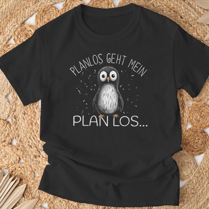 Planlos Geht Mein Plan Los Lustiger T-Shirt Geschenke für alte Männer