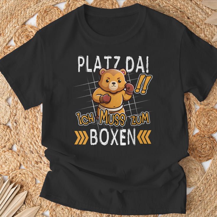 Platz Da Ich Muss Zum Boxing Bear Boxer T-Shirt Geschenke für alte Männer