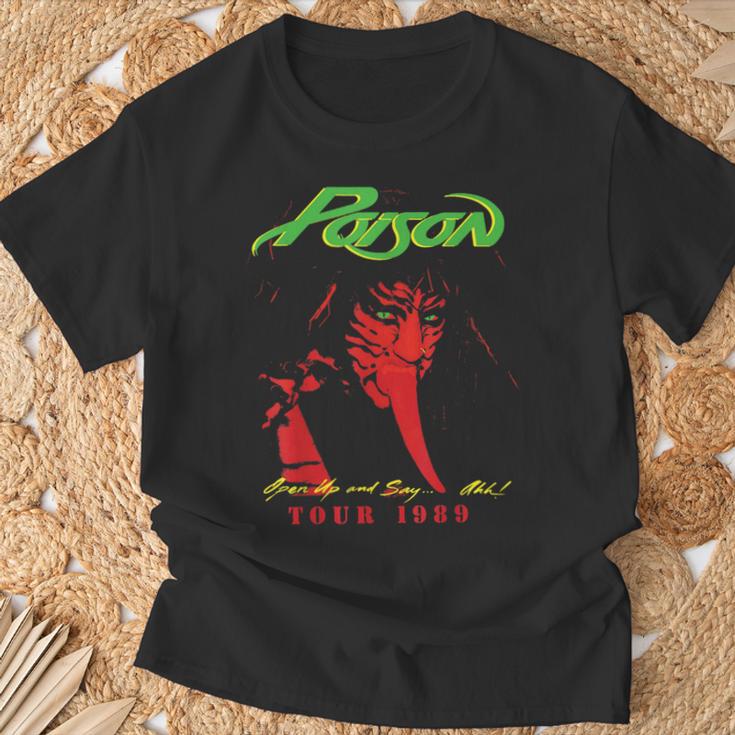 Poison Tour 1989 T-Shirt Geschenke für alte Männer