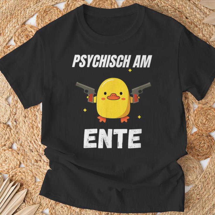 Psychisch Am Ente T-Shirt Geschenke für alte Männer