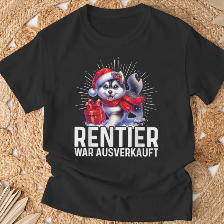 Reindeer War Ausverkauft Weihnachten Husky Fest Slogan T-Shirt Geschenke für alte Männer