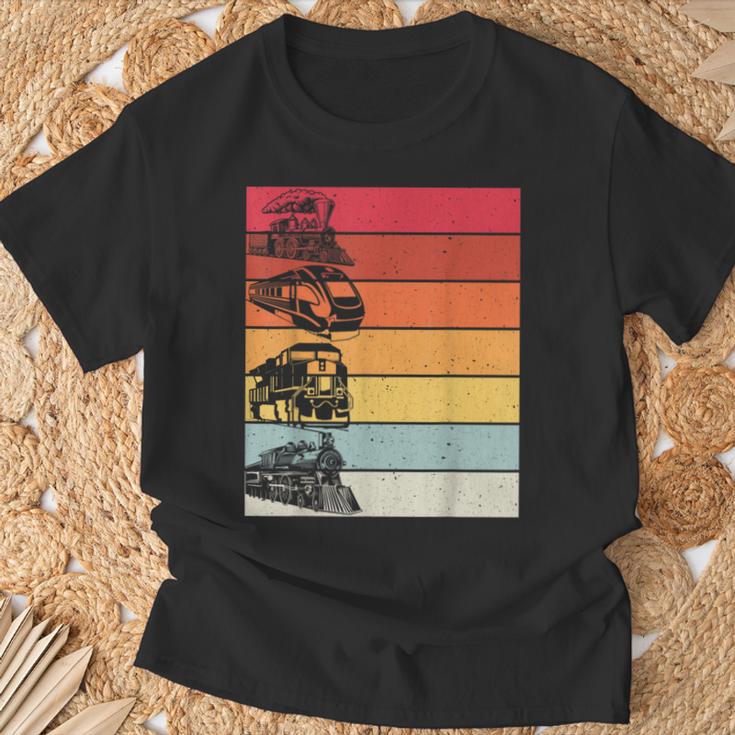 Retrointage Train Driver T-Shirt Geschenke für alte Männer