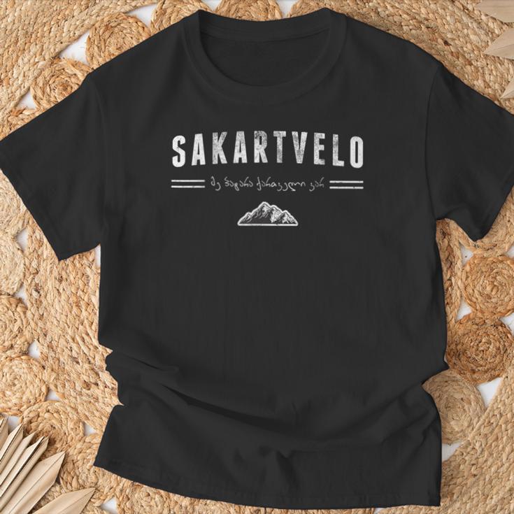 SakartveloGeorgia For Real Georgians Or Georgia Fans T-Shirt Geschenke für alte Männer