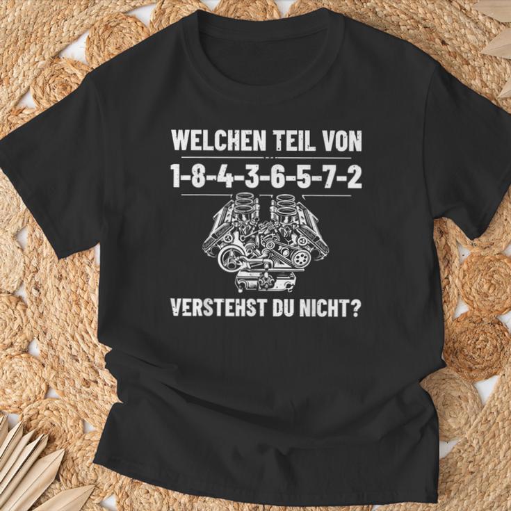 Screwdriver Car Mechatronics 8 Cylinder Car Mechanic T-Shirt Geschenke für alte Männer