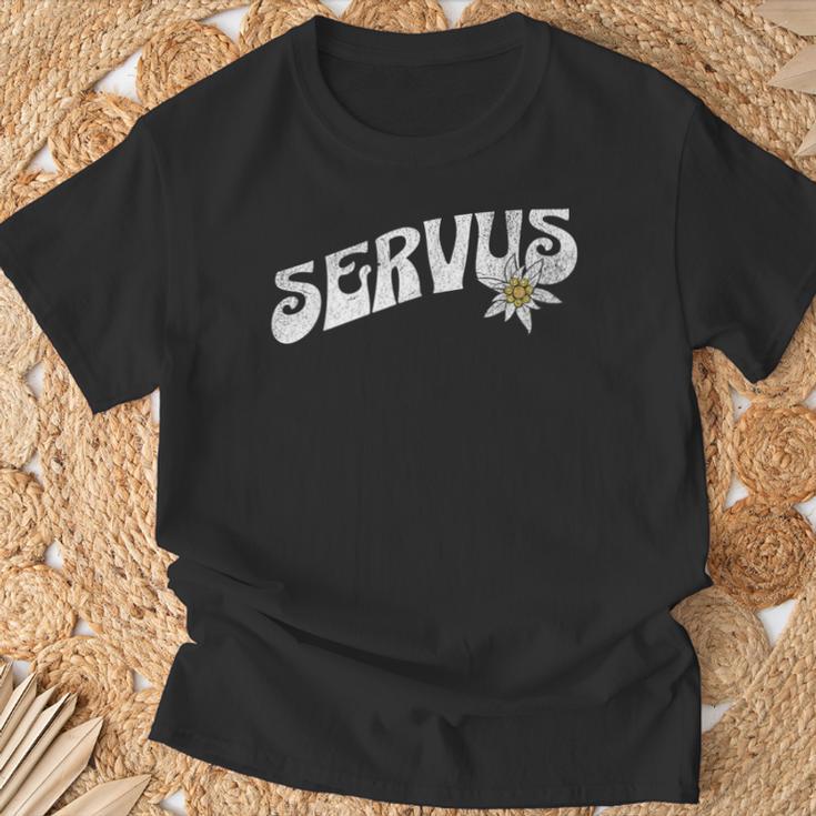 Servus Trachten Women's And Bayern Suitable Oktoberfest T-Shirt Geschenke für alte Männer