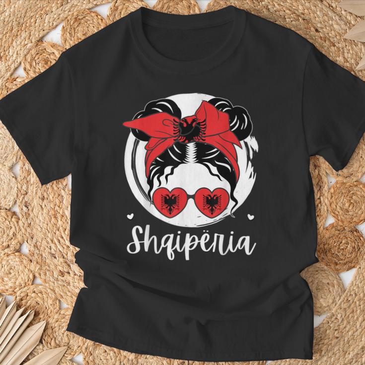 Shqipëria Albania Flagajza Shqiptare Albanian Girl T-Shirt Geschenke für alte Männer