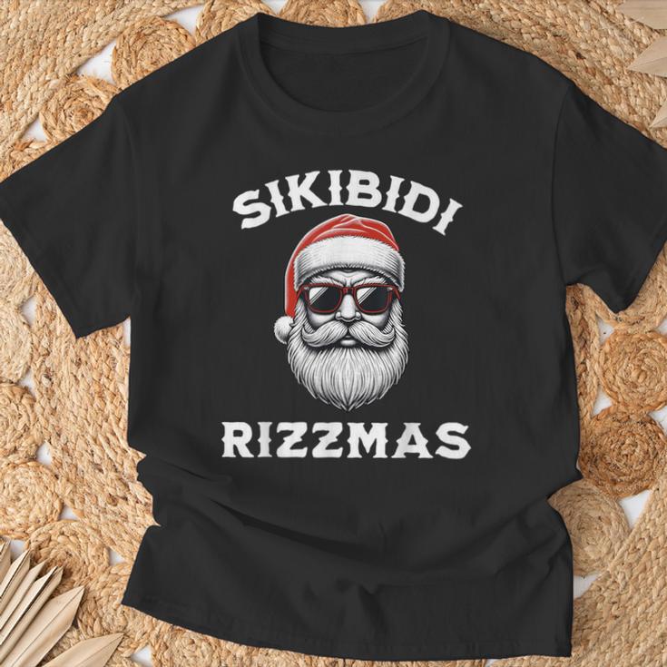 Skibidi Rizzmas Christmas Rizz Teen Boys Kids Men Santa T-shirt - Monsterry