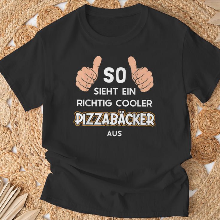 So Sieht Ein Cooler Pizzabäcker Aus Pizza Baker T-Shirt Geschenke für alte Männer