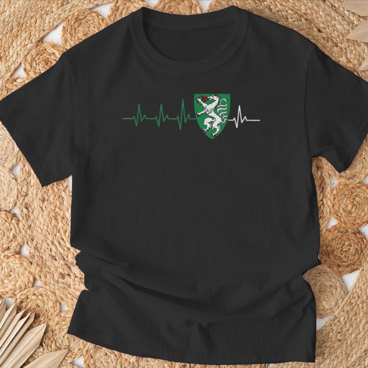 Steiermark Steirisch Crest Heartbeat Steirer T-Shirt Geschenke für alte Männer