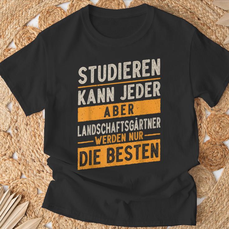 Studieren Kann Jeder Gärtner Landschaftsgärtner T-Shirt Geschenke für alte Männer