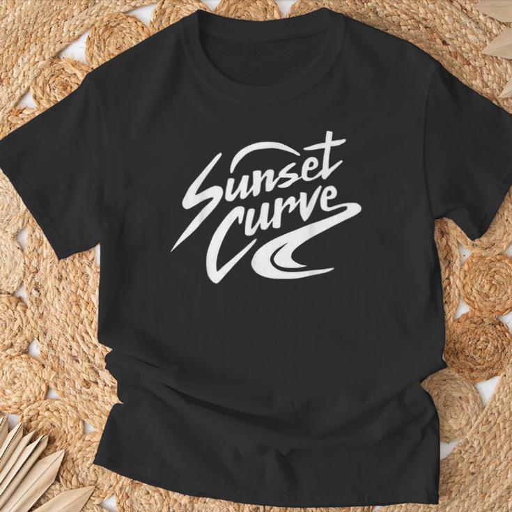 Sunset Curve Band T-Shirt Geschenke für alte Männer