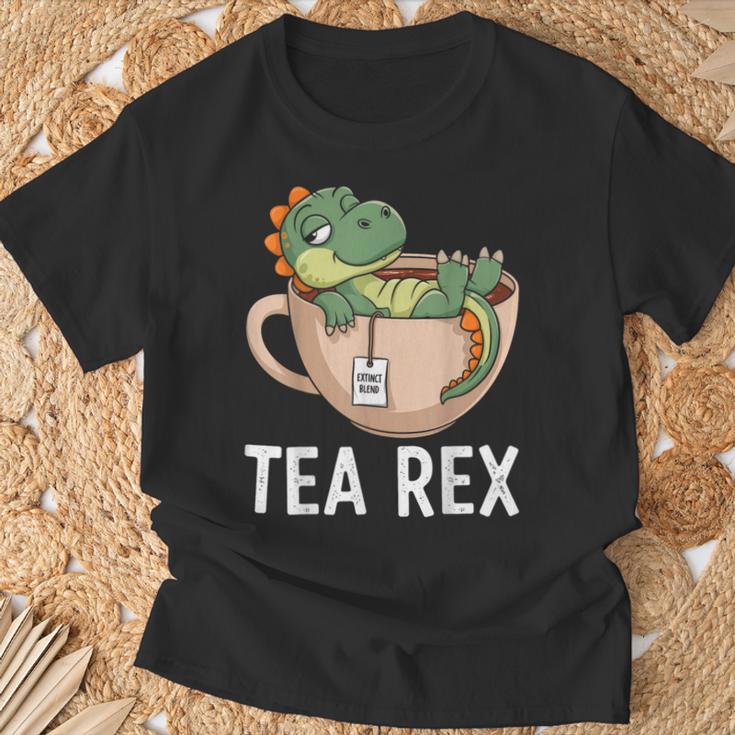 Tea Rex T-Rex Dinosaur Tyrannosaurus T-Shirt Geschenke für alte Männer