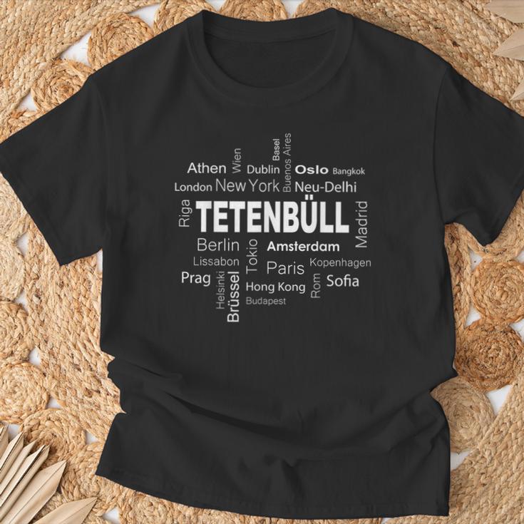 Tetenbüll New York Berlin Tetenbüll Meine Hauptstadt T-Shirt Geschenke für alte Männer