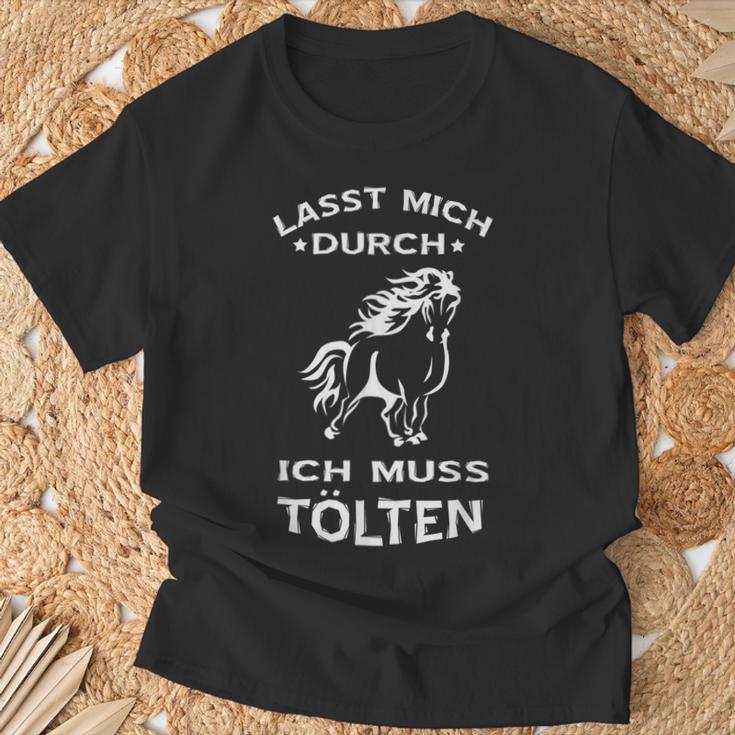 Tölten Iceland Horse Riding Slogan T-Shirt Geschenke für alte Männer