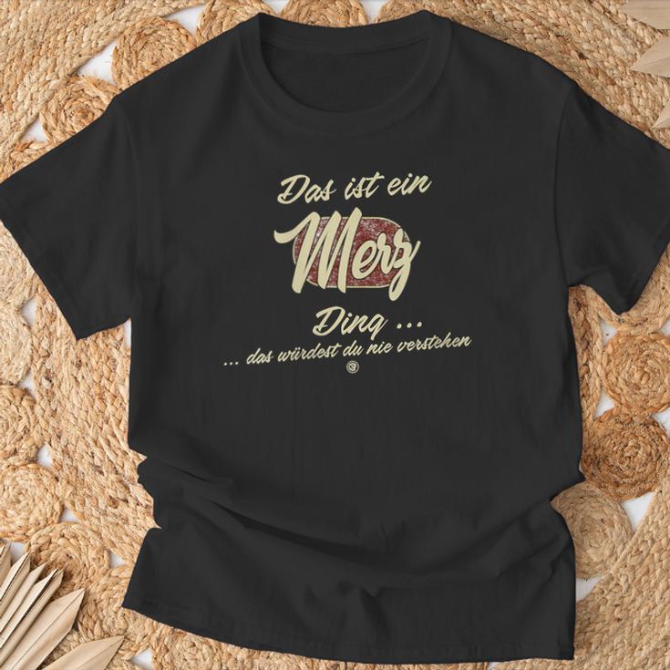 Women's Das Ist Ein Merz Ding Family Merz With-Neck T-Shirt Geschenke für alte Männer