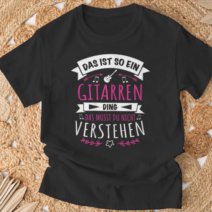 Women's Guitarist Musician Das Ist So Ein Gitarren Ding T-Shirt Geschenke für alte Männer