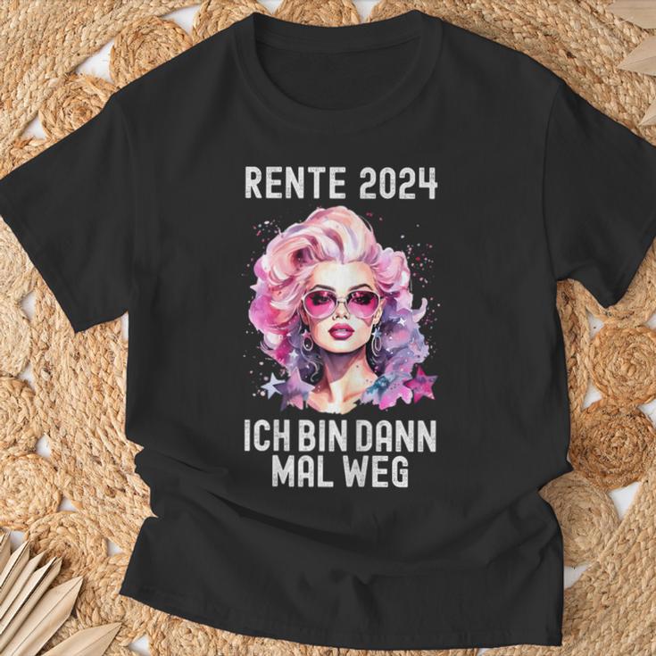 Women's Ich Bin Dann Mal Weg Rente 2024 T-Shirt Geschenke für alte Männer