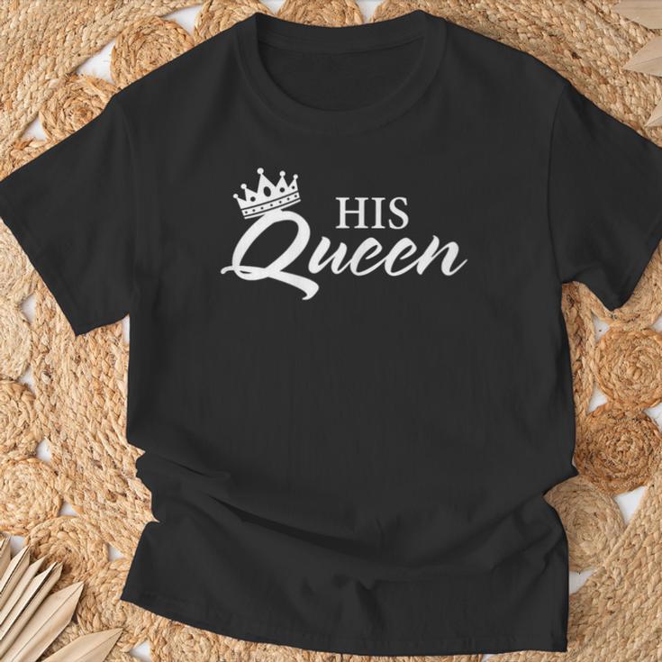 Women's Her King His Queen Couple T-Shirt Geschenke für alte Männer