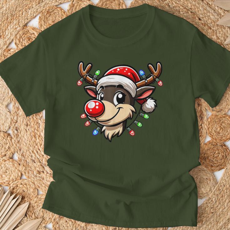 Christmas Children Reindeer Red Nose Xmas T-Shirt Geschenke für alte Männer