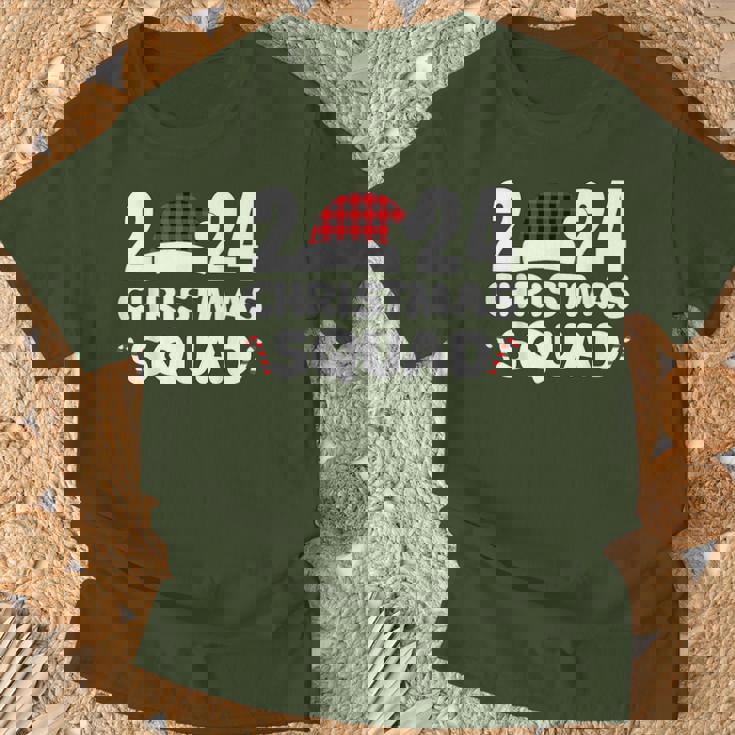 Christmas Squad 2024 Family Group Matching Christmas Xmas T-Shirt Gifts for Old Men