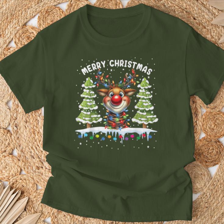 Christmas Women's Idea Santa Claus T-Shirt Geschenke für alte Männer