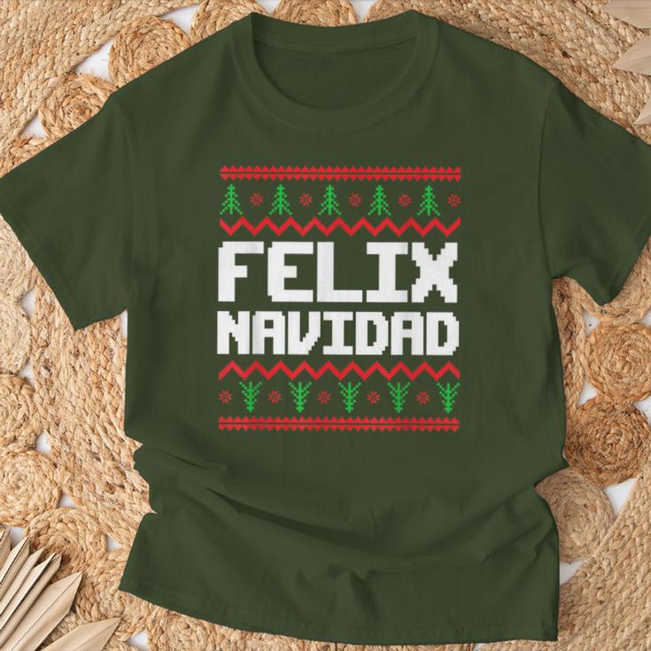 Felix Navidad Felix Name Day Xmas T-Shirt Geschenke für alte Männer